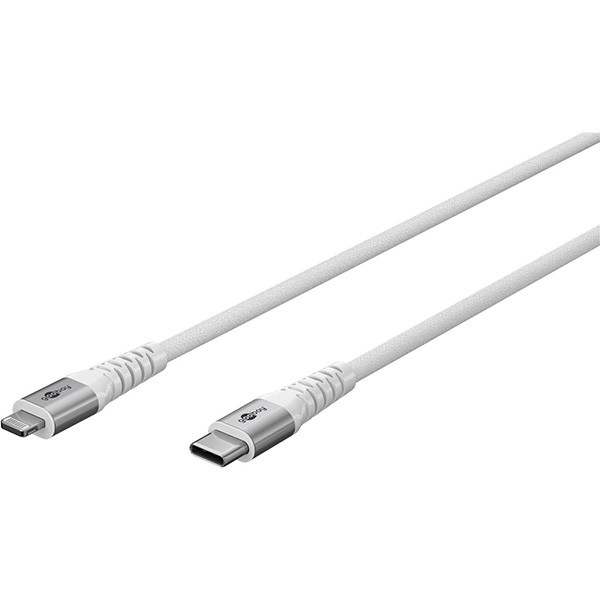 Goobay USB C naar Lightning kabel | Goobay | 0,5 meter | USB 2.0 (60W, 480 Mbps, Wit) 74518 K180107387 - 2