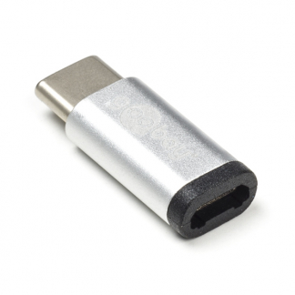 Goobay USB C naar Micro USB adapter | Goobay | USB 2.0 (Zilver) 56636 K010221014 - 1