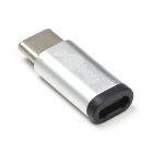 USB C naar Micro USB adapter | Goobay | USB 2.0 (Zilver)