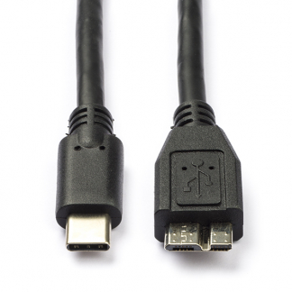 Goobay USB C naar Micro USB kabel | 0.6 meter | USB 3.0 (100% koper, Zwart) 67995 K070601070 - 