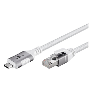 Goobay USB C naar RJ45 kabel | Goobay | 1 meter (USB 3.1, Cat6 FTP, Wit) 74165 K020610078 - 2