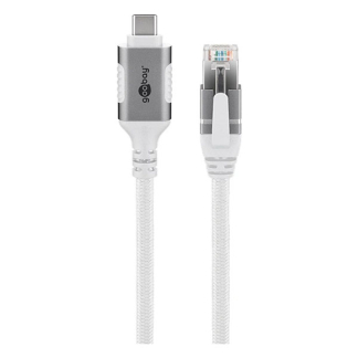 Goobay USB C naar RJ45 kabel | Goobay | 1 meter (USB 3.1, Cat6 FTP, Wit) 74165 K020610078 - 4