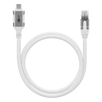 Goobay USB C naar RJ45 kabel | Goobay | 1 meter (USB 3.1, Cat6 FTP, Wit) 74165 K020610078 - 3