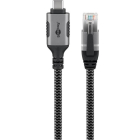 Goobay USB C naar RJ45 kabel | Goobay | 1 meter (USB 3.1, Cat6 FTP, Zilver/zwart) 70696 K020610062 - 4