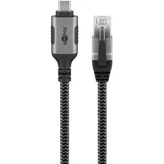 Goobay USB C naar RJ45 kabel | Goobay | 5 meter (USB 3.1, Cat6 FTP, Zilver/zwart) 70752 K020610066 - 4