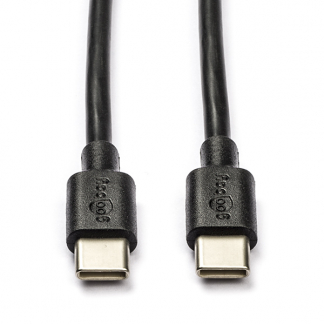 Goobay USB C naar USB C kabel | 0.5 meter | USB 2.0 (Zwart) 66316 K010214073 - 