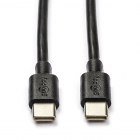 USB C naar USB C kabel | 0.5 meter | USB 2.0 (Zwart)
