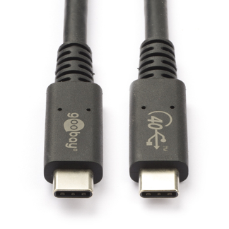 Goobay USB C naar USB C kabel | 0.8 meter | USB 4.0 (100W, 40 Gbps, 100% koper, Thunderbolt 3) 60196 K010214199 - 1