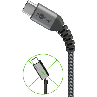 Goobay USB C naar USB C kabel | Goobay | 0.5 meter | USB 2.0 (60W, 480 Mbps) 49301 K180107337 - 2