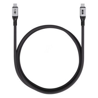 Goobay USB C naar USB C kabel | Goobay | 1 meter | USB 4 (240W, 80 Gbit/s, Zwart/Zilver) 74775 K010214448 - 4