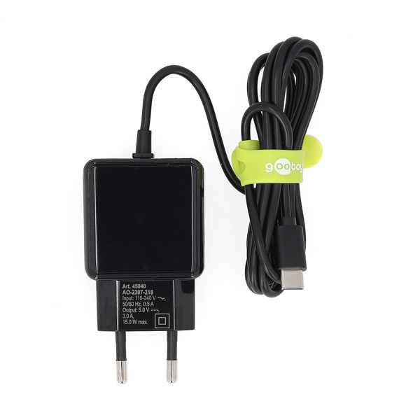 Goobay USB C oplader | Goobay | 1.5 meter (15W) 45040 K120300265 - 2
