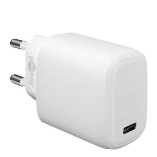 Goobay USB C snellader | Goobay | 1 poort (USB C, 20W, GaN, Power Delivery, Wit) 53865 65406 K180107313 - 1