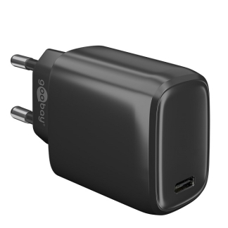 Goobay USB C snellader | Goobay | 1 poort (USB C, 20W, GaN, Power Delivery, Zwart) 53864 65405 K180107312 - 1
