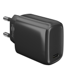USB C snellader | Goobay | 1 poort (USB C, 20W, Power Delivery, Zwart)
