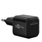 USB C snellader | Goobay | 1 poort (USB C, 65W, Power Delivery, Zwart)