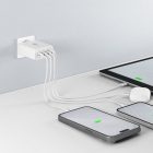 Goobay USB C snellader | Goobay (100W, 3x USB C, 1x USB A, GaN, Power Delivery, Wit) 65556 K180107704 - 2