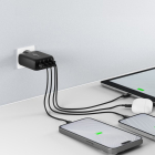 Goobay USB C snellader | Goobay (100W, 3x USB C, 1x USB A, GaN, Power Delivery, Zwart) 65555 K180107705 - 2