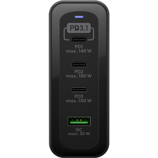 Goobay USB C snellader | Goobay (240W, 3x USB C, 1x USB A, GaN, Power Delivery) 65885 K180107703 - 2
