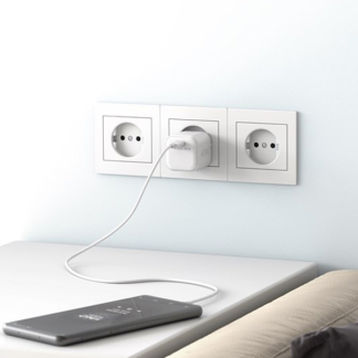 Goobay USB C snellader | Goobay (45W, 1x USB C, GaN, Power Delivery, Wit) 65332 K180107333 - 2