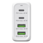 Goobay USB C snellader | Goobay (68W, 2x USB C, 2x USB A, GaN, Power Delivery, Wit) 64818 K180107710 - 2