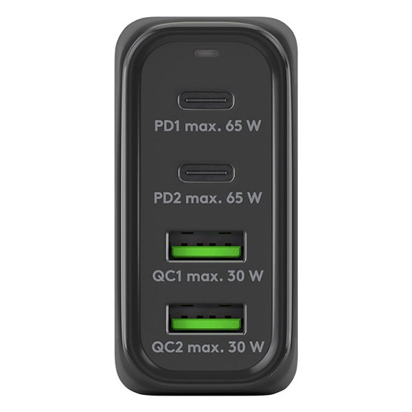 Goobay USB C snellader | Goobay (68W, 2x USB C, 2x USB A, GaN, Power Delivery, Zwart) 64817 K180107711 - 2