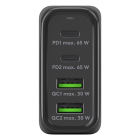 Goobay USB C snellader | Goobay (68W, 2x USB C, 2x USB A, GaN, Power Delivery, Zwart) 64817 K180107711 - 2