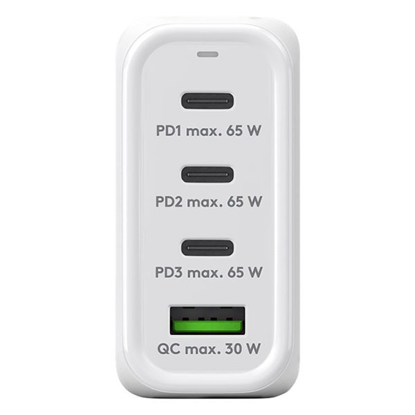 Goobay USB C snellader | Goobay (68W, 3x USB C, 1x USB A, GaN, Power Delivery, Wit) 64822 K180107708 - 2