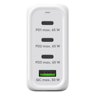Goobay USB C snellader | Goobay (68W, 3x USB C, 1x USB A, GaN, Power Delivery, Wit) 64822 K180107708 - 2