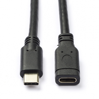 Goobay USB C verlengkabel | 1 meter | USB 3.0 (Zwart) 45393 K010214085 - 