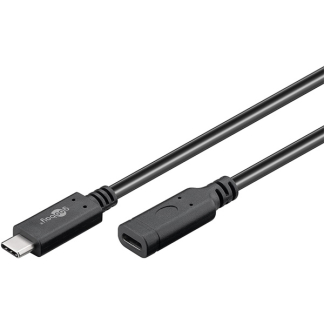 Goobay USB C verlengkabel | Goobay | 1 meter | USB 3.1 (60W, 10 Gbps) 61038 K180107345 - 1