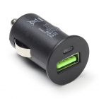 USB autolader | Goobay | 1 poort (USB A, Quick Charge, 18W, Zwart)