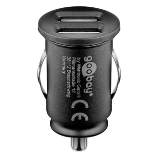 Goobay USB autolader | Goobay | 2 poorten (USB A, 15.5W, Zwart) 58912 K120300271 - 1