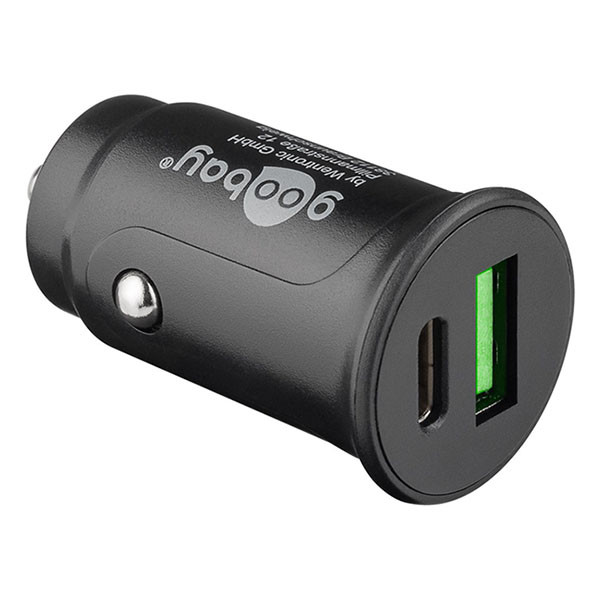 Goobay USB autolader | Goobay (1x USB C, 1x USB A, 30W) 55634 K180107716 - 1