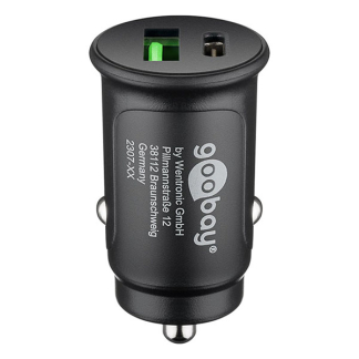 Goobay USB autolader | Goobay (1x USB C, 1x USB A, 30W) 55634 K180107716 - 2