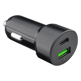 Goobay USB autolader | Goobay (1x USB C, 1x USB A, 48W) 39908 K180107718 - 1