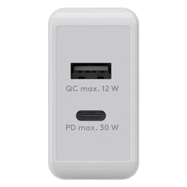 Goobay USB multipoort oplader | Goobay | 2 poorten (USB A, USB C, 30W, Power Delivery, Quick Charge, Wit) 61674 K180107315 - 2