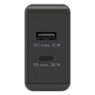 Goobay USB multipoort oplader | Goobay | 2 poorten (USB A, USB C, 30W, Power Delivery, Quick Charge, Zwart) 61673 K180107314 - 2