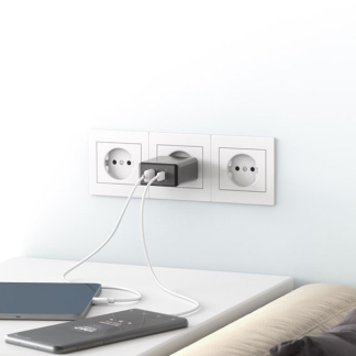 Goobay USB multipoort oplader | Goobay | 2 poorten (USB A, USB C, 30W, Power Delivery, Quick Charge, Zwart) 61673 K180107314 - 3