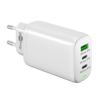 Goobay USB multipoort oplader | Goobay | 3 poorten (USB A, USB C, Power Delivery, Quick Charge, 65W, Wit) 61759 K180107287 - 