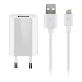 Goobay USB oplader | Goobay | 1 poort (USB A, 5W, Lightning kabel) 44978 K120300264 - 2