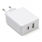 Goobay USB oplader | Goobay | 2 poorten (USB A en USB C, Power Delivery, 28W, Wit) 44961 K120300248 Goobay USB oplader | Goobay | 2 poorten (USB A en USB C, Power Delivery, 28W, Wit) 44961 K120300248