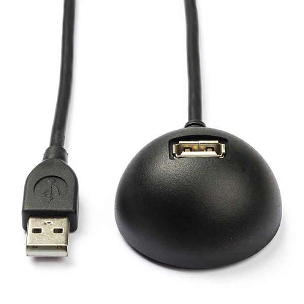 lezer charme plafond USB verlengkabel | 1.5 meter | USB 2.0 (100% koper, Met standaard)