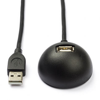 Goobay USB verlengkabel | 1.5 meter | USB 2.0 (100% koper, Met standaard) 68913 K070601035 - 