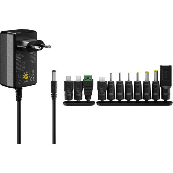 Goobay Universele adapter | Goobay | Max. 3.6W (300 mA, 1.8 meter) 65592 K120500050 - 2