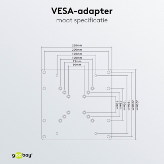 Goobay VESA adapter | Goobay | 23 tot 42 inch (Max. 30 kg) 63267 K101501132 - 4