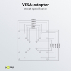 Goobay VESA adapter | Goobay | 23 tot 42 inch (Max. 30 kg) 63267 K101501132 - 4