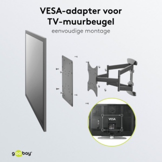 Goobay VESA adapter | Goobay | 23 tot 42 inch (Max. 30 kg) 63267 K101501132 - 5