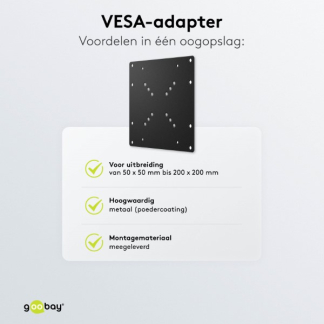 Goobay VESA adapter | Goobay | 23 tot 42 inch (Max. 30 kg) 63267 K101501132 - 6