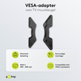 Goobay VESA adapter | Goobay | 32 tot 55 inch (Max. 30 kg) 60134 K101501133 - 3