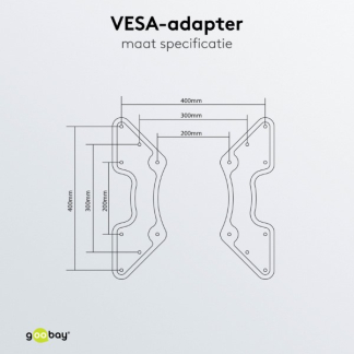 Goobay VESA adapter | Goobay | 32 tot 55 inch (Max. 30 kg) 60134 K101501133 - 4
